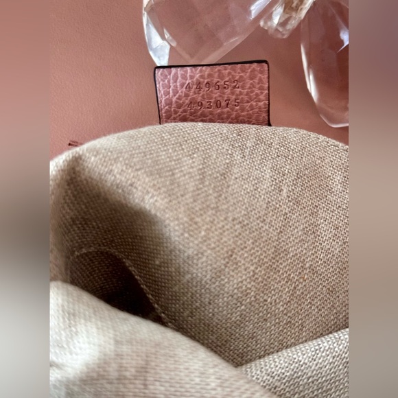 Pink Gucci Bamboo Leather Pouch/ Clutch - Picture 3 of 9